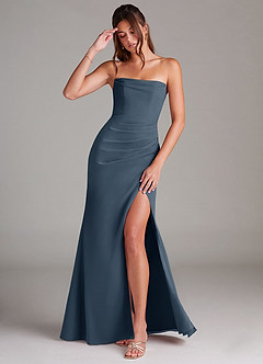 Azazie Leonis Bridesmaid Dresses Neptune Sheath Strapless Chiffon Convertible Dress image1