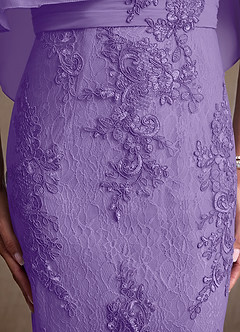 Azazie Amrita Mother of the Bride Dresses Tahiti Mermaid Lace Chiffon Dress image7