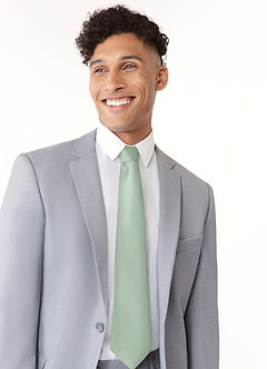 front Matte Satin Wide Tie