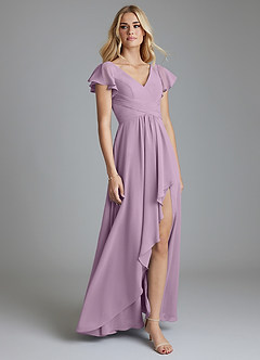Azazie Omari Bridesmaid Dresses Wisteria A-Line Chiffon Dress image1