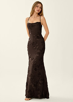 Kailani Coco 3D Flowers Corset Mermaid Lace Up Back Prom Dress image3