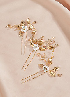 front Blossom Beauty Hair Pins
