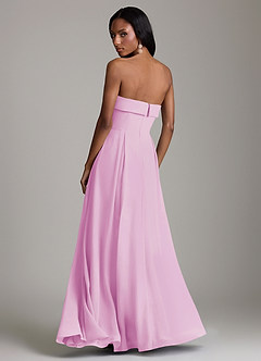 Azazie Lucienne Bridesmaid Dresses Candy Pink A-Line Strapless Chiffon Convertible Dress image2