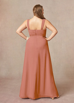 Azazie Weisz Mother of the Bride Dresses MAI TAI A-Line Square Neckline Pleated Chiffon Dress image12