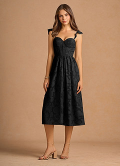 Camila Black Midi Dress image3