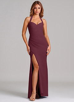 Azazie Emeria Suknie dla druhen Syrena Dekolt w kształcie serca Szyfon Do ziemi Sukienka image3