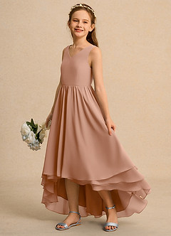 Azazie Kitten Junior Formal Flower Girl Klänningar Klä A-Line i Chiffong image1