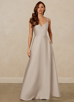 Christian Siriano Bridal for Azazie 1001 Bridesmaid Dresses Frost A-Line Sweetheart Neckline Stretch Satin Dress image1