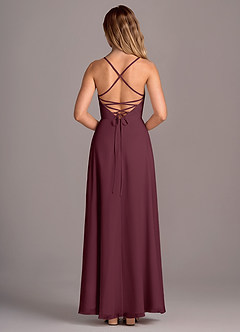 Azazie Mei Bridesmaid Dresses Cabernet A-Line Chiffon Dress image6