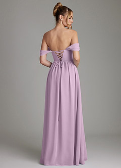 Azazie Caterina Bridesmaid Dresses Wisteria A-Line Corset Chiffon Dress image10