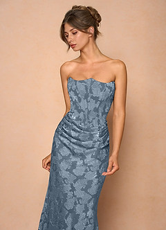 Ezrena Dusty Blue Maxi Dress image6
