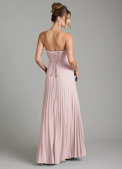 Azazie Tempest Bridesmaid Dresses Blushing Pink Empire Corset Chiffon Convertible Dress image5