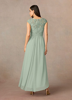 Azazie Amara Kleider für die Brautmutter A-Linie Spitze Kleid Staubiger Salbeigrün image4