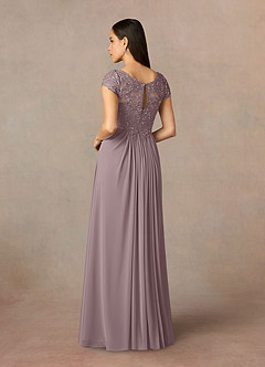 Azazie Macy Mother of the Bride Dresses Dusk A-Line V-Neck Sequin Lace Lace Dress image4