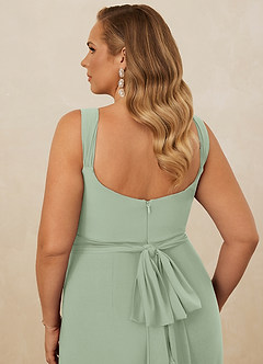 Christian Siriano Bridal for Azazie 1010 Final Sale Agave Mermaid Bow Luxe Knit Dress image17