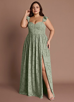 Denisse Pistachio Corset Maxi Dress image7