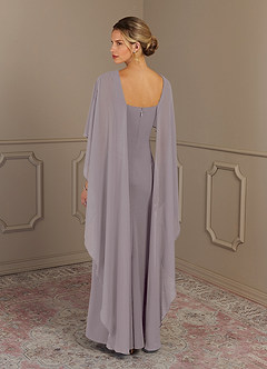 Azazie Dion Mother of the Bride Dresses Dusk Sheath Scoop Stretch Crepe Dress image2