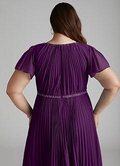 Azazie Kara Modest Bridesmaid Dresses A-Line Pleated Chiffon Floor-Length Dress image14