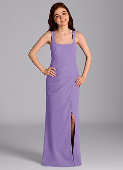 Azazie Mero Junior Tahiti Mermaid Pleated Chiffon Dress image3