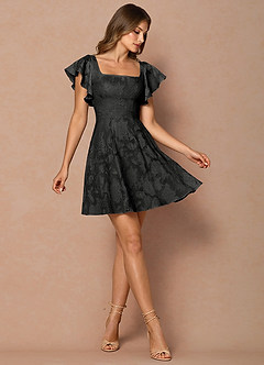 Anna Black Mini Dress image4