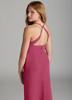 Azazie Becca Junior Mulberry Mermaid Chiffon Dress image2