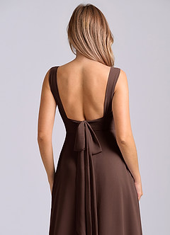 Azazie Beatrice Bridesmaid Dresses Ganache A-Line Sweetheart Neckline Chiffon Dress image13
