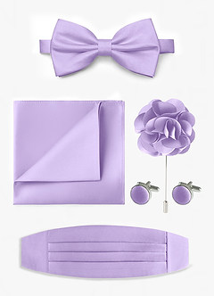 front Matte Satin Pre-Tied Bow Tie