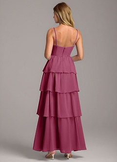 Azazie Alanna Bridesmaid Dresses Mulberry A-Line Sweetheart Neckline Chiffon Dress image7