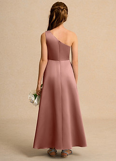 Azazie Taffy Girl Flower Girl Klänningar Klä A-Line i Matt satäng Spets image2