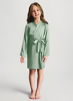 Bata de satén para niñas