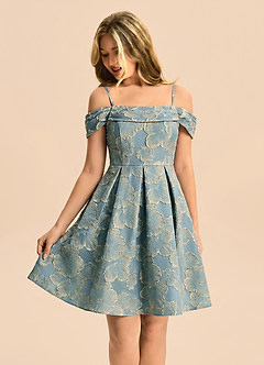 front Azazie Luka Junior Formal Dress