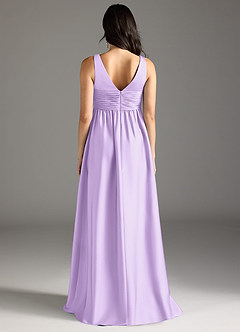 Azazie Yetta Brautjungfernkleider für Schwangere A-Linie Plissee Stretch-Satin Bodenlänge Kleid image7