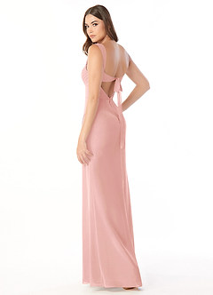 Azazie Audre Schlussverkauf Meerjungfrau-Linie Plissee Chiffon Kleid Agave image4