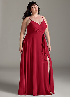 Azazie Akita Bridesmaid Dresses Scarlet A-Line Chiffon Dress image7
