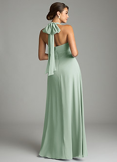 Azazie Tamira Suknie dla druhen Linia A Pofałdowany Szyfon Do ziemi Sukienka image8