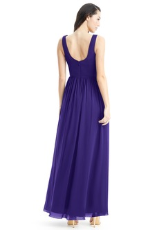 Azazie Keyla Bridesmaid Dresses Regency A-Line V-Neck Pleated Chiffon Dress image7