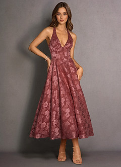 Isabeau Vintage Rose Midi Dress image3