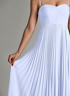 Azazie Chiana Jurken voor bruidsmeisjes Jurk van Chiffon met A-Lijn Strapless Lavendel image7