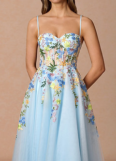 Iverine Sky Blue Multi Maxi Dress image5