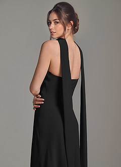 Azazie Ilana 신부 들러리 드레스 A라인 스트랩리스 쉬폰 바닥 길이 드레스 image6