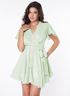 Downright Darling Mint Green Ruffled Short Sleeve Mini Dress image3