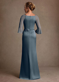 Azazie Nampa vestidos de madre de la novia Vestido de Crepúsculo de Malla de Corte Recto con Plisado image3