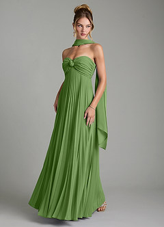 Azazie Tempest Brautjungfernkleider Wandelbar Empire Korsett Chiffon Kleid Basilikum image6