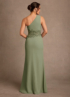 Azazie Kathie Mother of the Bride Dresses Pistachio Mermaid Lace Chiffon Dress image2