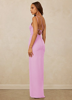 Christian Siriano Bridal for Azazie 1003 Bridesmaid Dresses Candy Pink Sheath One Shoulder Chiffon Dress image7