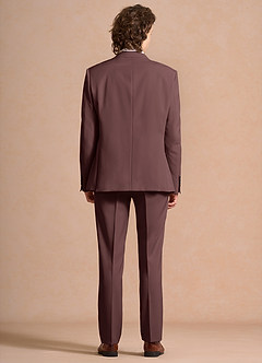 front James Espresso Structured Stretch Suit