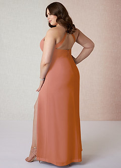 Azazie Manila Bridesmaid Dresses MAI TAI Sheath V-Neck Chiffon Dress image10