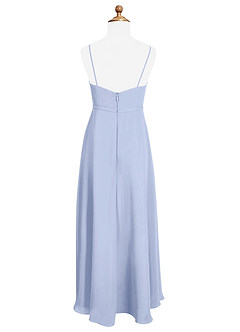 Azazie Naeem Junior Ice A-Line Ruched Chiffon Dress image5