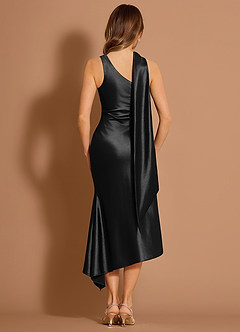 Euphemia Black Midi Dress image2