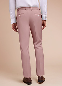 front Adrian Dusty Rose Shawl Lapel Structured Stretch Tuxedo Suit